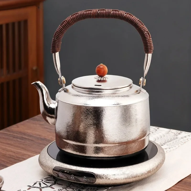 

Chinese tea pot infuser Portable outdoor make tea kettle Camping picnic Kung fu teapot Pure titanium tea pot cup set with filter