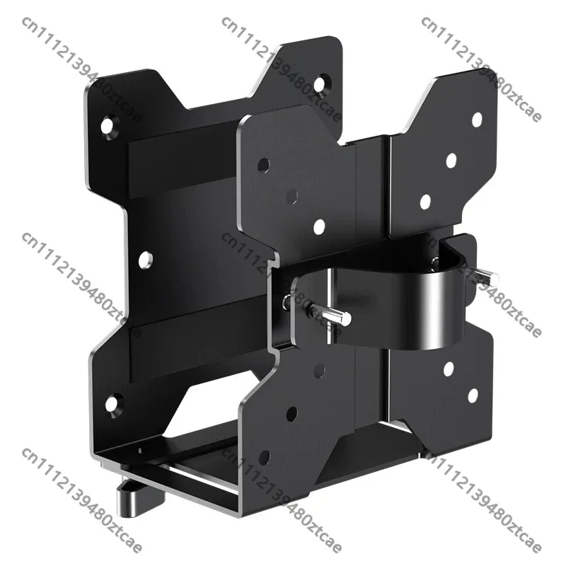 VESA Mount Mini PC Case Bracket, Hanging Suspended Computer Tower Holder, Portable Rack for MATX / ITX Small Host Chassis