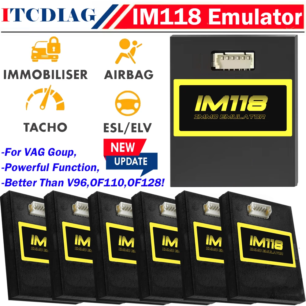 IM118 IMMO Off Emulator For VAG Group Car Immobiliser Emulador for Golf for Polo for Passat for Audi A4 A6 EDC1.3.3 MP9.0..More