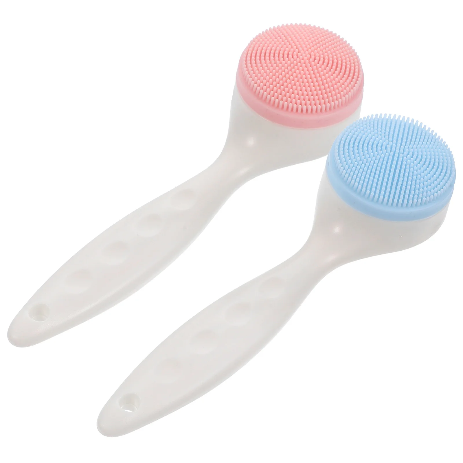 2 pezzi spazzola per il viso in silicone spazzola per la pulizia del viso morbido massaggiatore non abrasivo detergente profondo adatto per neonati adolescenti anziani