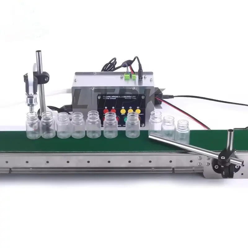 Automatic full set of small bottle drinking mineral water production line with conveyor belt liquid filling machine