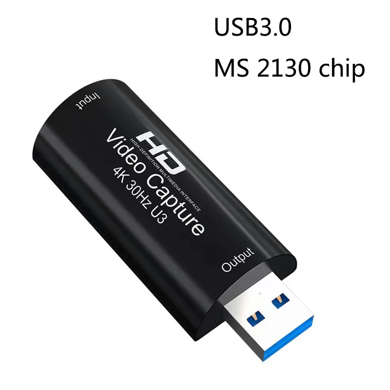 

MS2130 4K To USB 3.0 Audio Video Capture Card 1080P 60fps YUY2 Game Recording for PS4 5HDMI-compatible Laptop PC Live Streaming