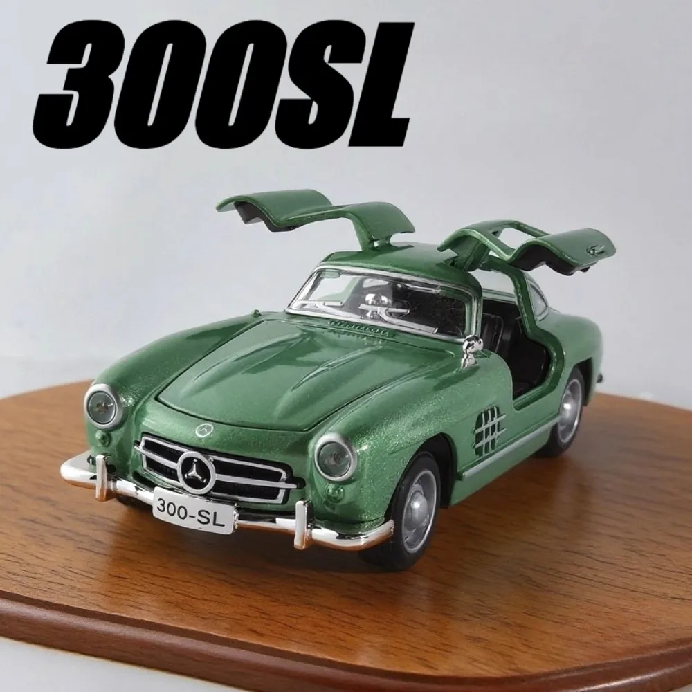 

1:32 300SL E300L Alloy Car Model Toy Diecast Metal Doors Opened Simulation Sound Light Pull Back Vehicle Models Collection Gift
