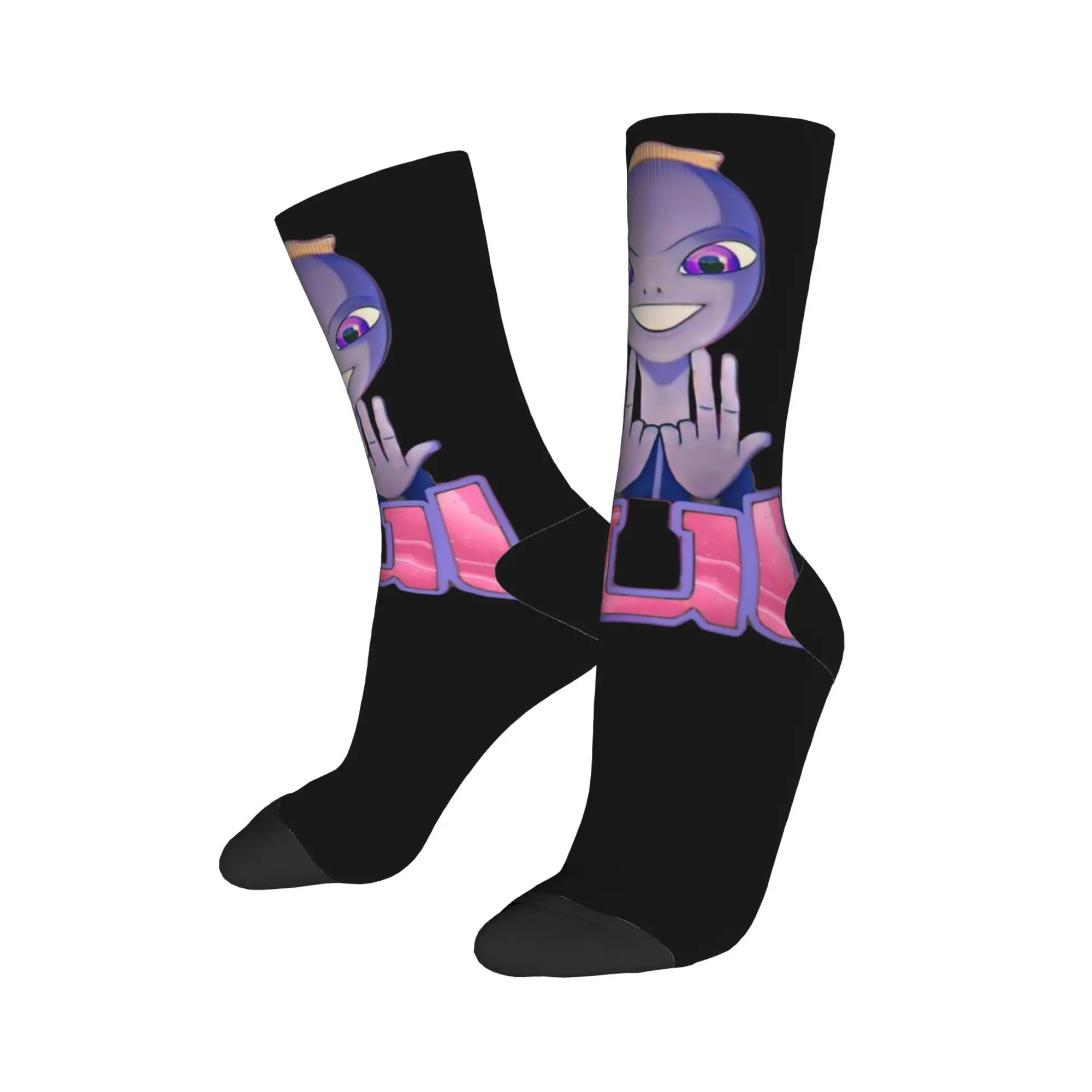 

Hip-hop France Rapper JUL Sports Socks Polyester Long Socks for Unisex Breathable