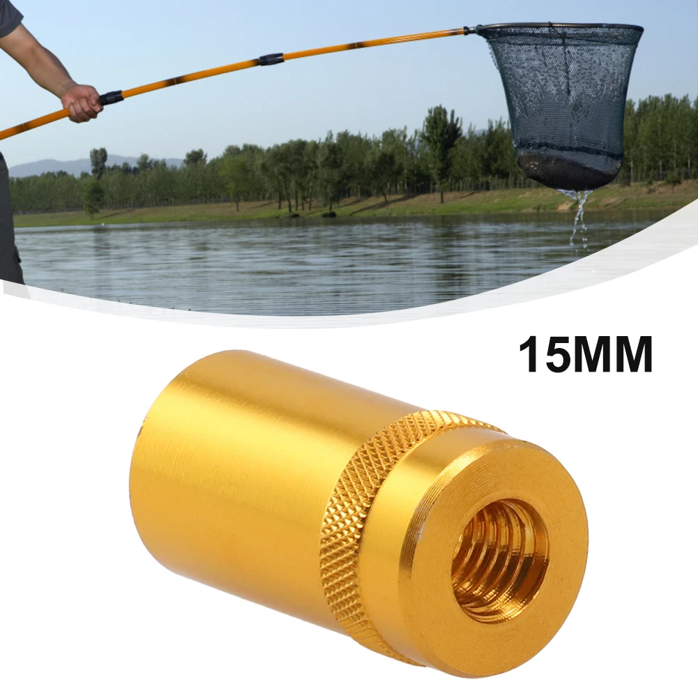 1 Pcs  8mm Conversion To 10mm Screw Mouth Removable Aluminum Alloy For Fishing Rod Fishing Tools Net Thread Adaptor