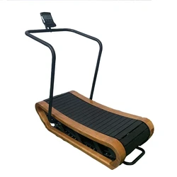 2023 New Commercial treadmill Wood curve treadmill High Quality wood curved treadmill for gym