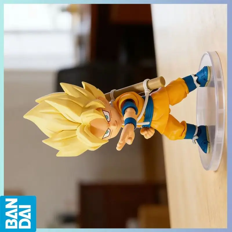 

BANDAI в наличии Dragon Ball DAIMA S.H.Figuarts Mini Super Saiyan Goku ПВХ ABS шарнирная коллекционная игрушка для фанатов аниме мультфильм