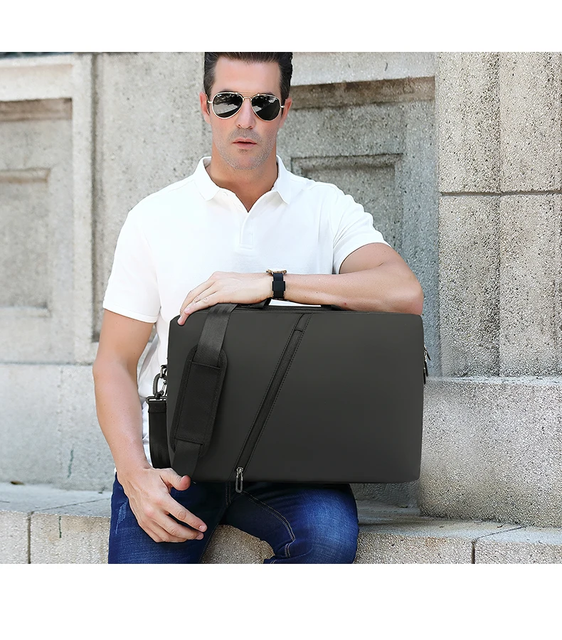 حقيبة ظهر جديدة للأعمال للرجال، حقيبة سفر متعددة الوظائف، حقيبة كمبيوتر محمول متينة، حقيبة كتف مزدوجة للرجال #2
