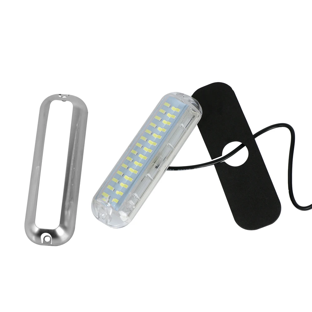 Barca luce di poppa barca marina pontone subacqueo lampada di poppa impermeabile 50W 42 leds universale blu/bianco/rosso acciaio inossidabile