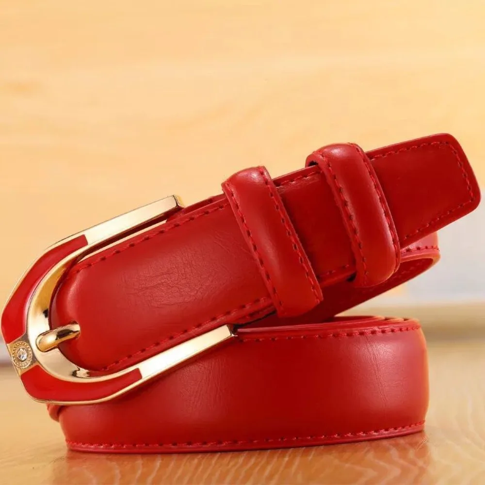

Straps Fashion Ladies Belt Soft Metal Buckle Women Belt Versatile Casual Decorative Belt Coat