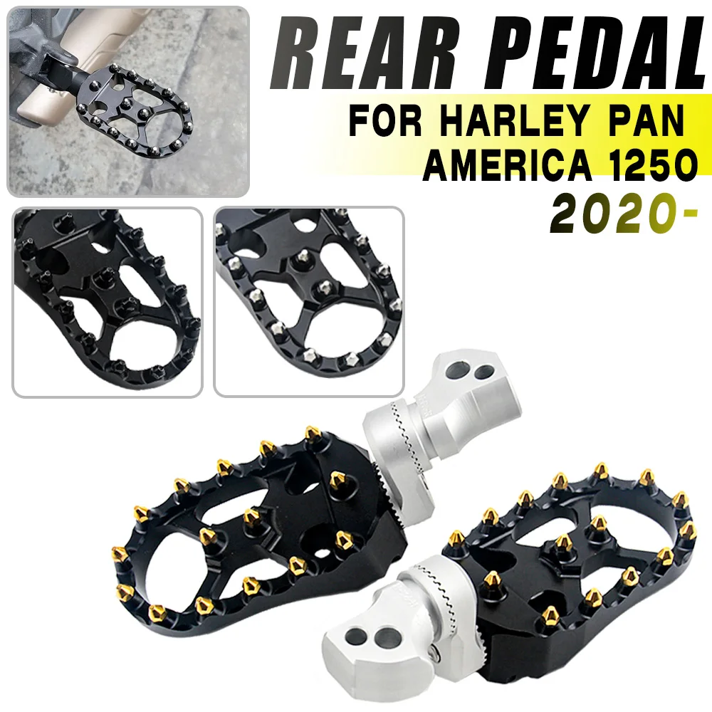 

For Harley Pan America 1250 Special 1250 Motorcycle 360 Roating Footrest Adjustable Extend Lowering Passenger Rear Footpegs