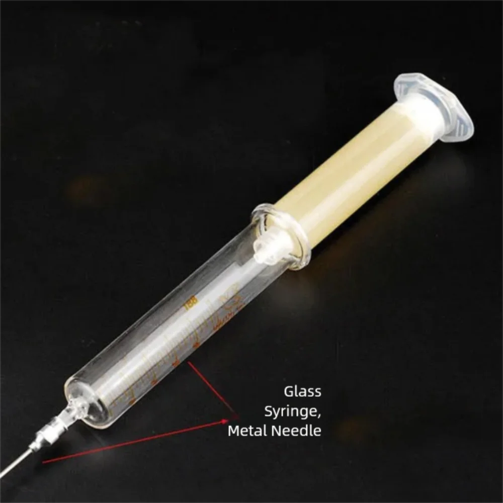 10PCS Glass Syringes for Liquid Metal Needle Transparent Measuring Syringe Tools 1ML 5ML 10ML Liquid Dispensing Syringe