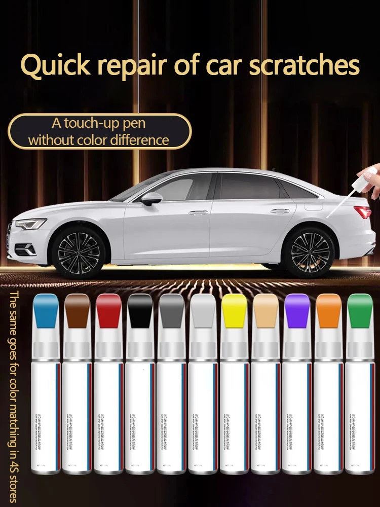 Car-specific touch-up pen, pearl white, car paint, black touch-up, scratch repair, paint repair, dot paint pen