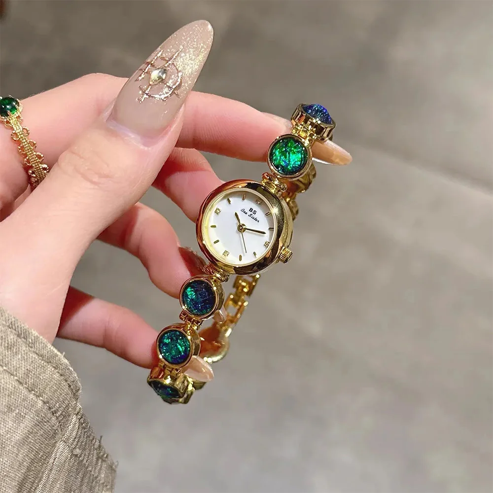 Ladies Watches Light Luxury Malachite Rainbow Bracelet Wrist Watches For Women Fashion Casual Small Dial Quartz Clock 2025 NEW