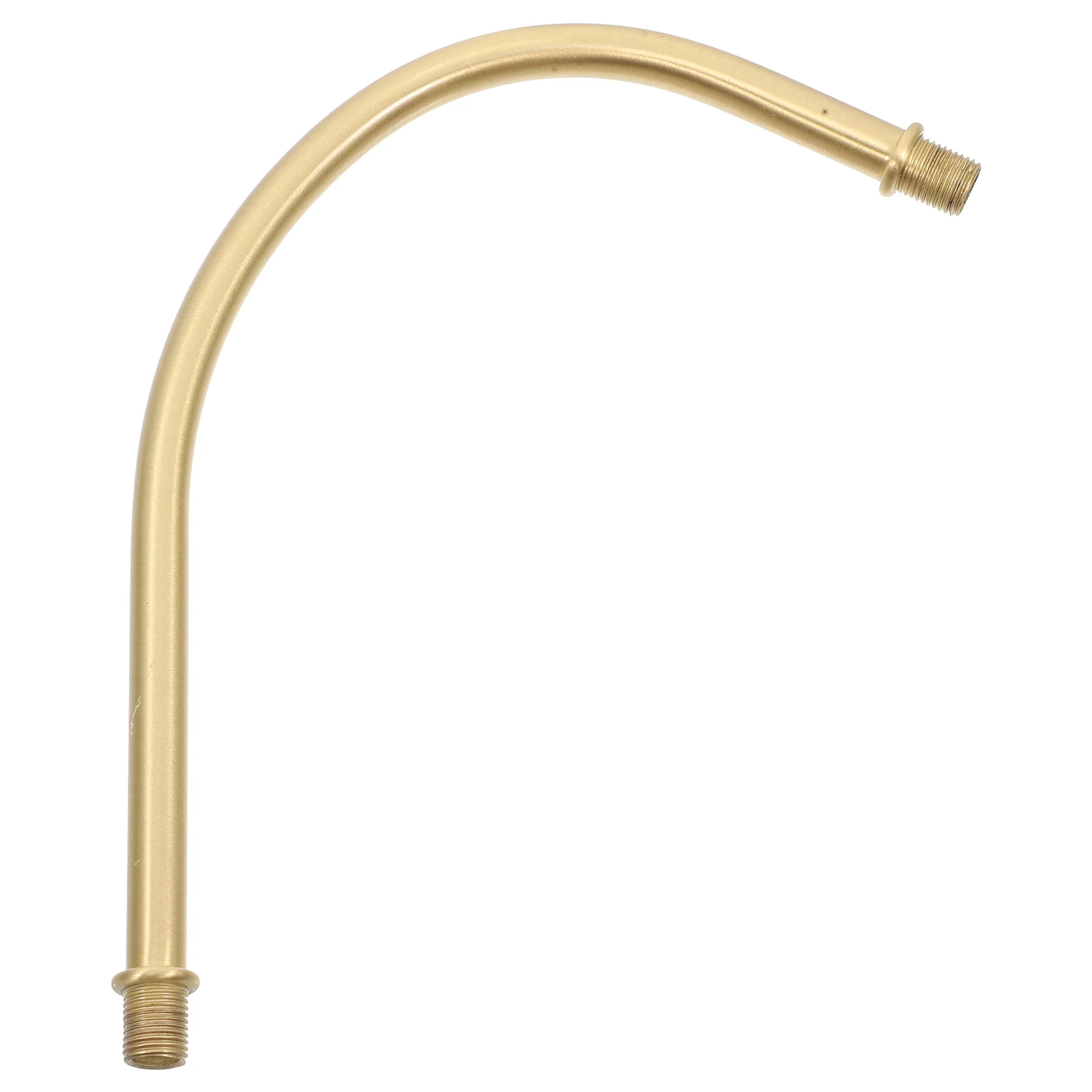 

Brass Wall Pipe Curved Lighting Fixture Stems DIY Accessory Pure Copper Rod Riser M10 Thread Pendant Light Fixture Parts