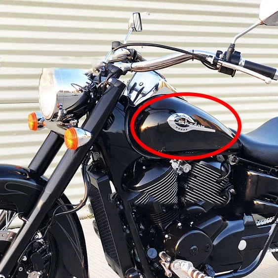 2 Stücke Für Honda Shadow VT VTX 400 500 600 750 1100 ACE 3D Motorrad Emblem Abzeichen Kraftstoff Gas Tank Aufkleber Kratzfeste Aufkleber