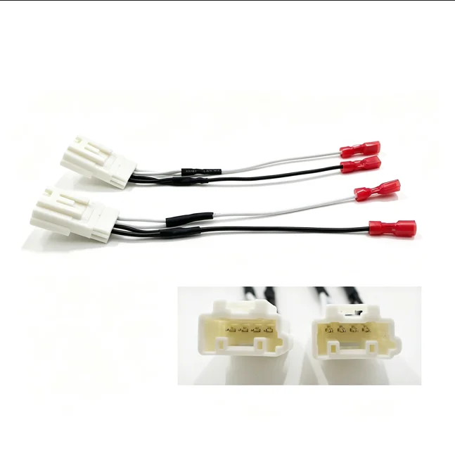 for rav4 Front Dash Tweeter for rav4 Audio Harness Speaker Wire Harness Tinned Metal Construction High Conductivity