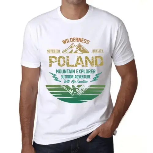 Heren Grafisch T-Shirt Buitensportavontuur, wildernis, bergverkenner Polen