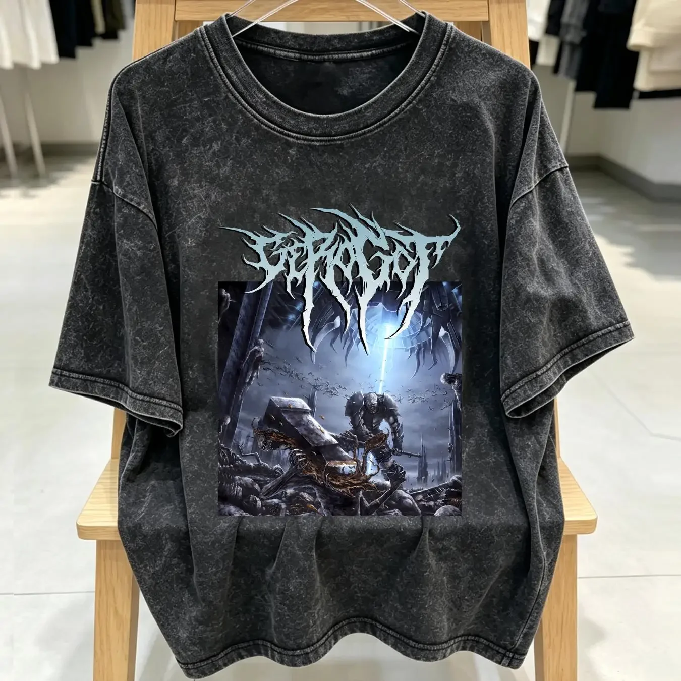 washed T Shirt Gerogot Size XL Spawn of Possession Disavowed Decrepit Birth Nile vintage Washed Slightly Top For Everyday Wear