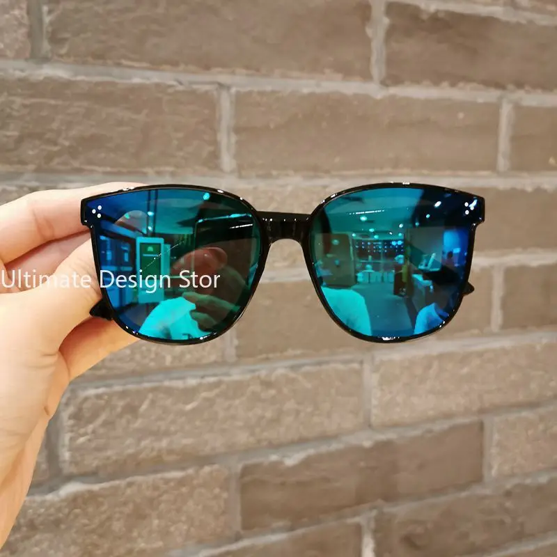 New Children Shape Round Sunglasses Girl Boy Shiny coating Double Color Vintage Sunglasses UV Protection Glasses Child Goggles image 4