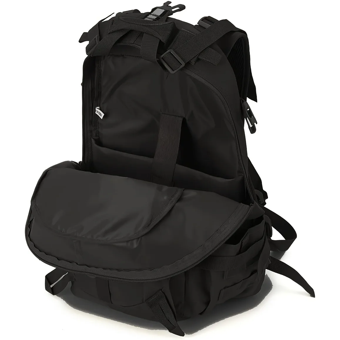 Męski plecak taktyczny, plecak fitness, plecak kempingowy i turystyczny, plecak z systemem MOLLE z paskami odblaskowymi