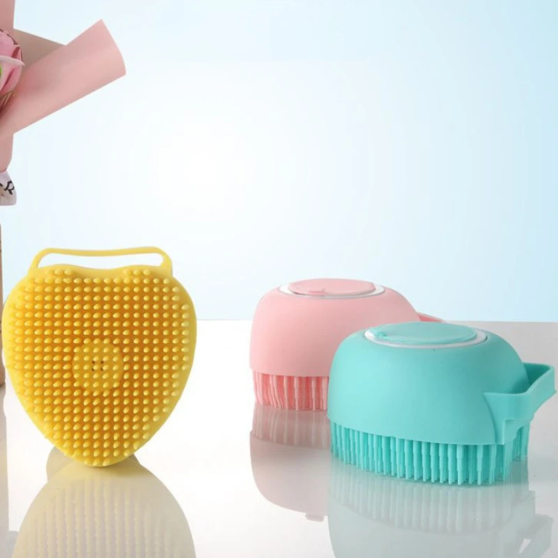 

Silicone Bath Brush Pet Dogs Shampoo Massage Brush Bathroom Puppy Cat Massage Comb Grooming Pet Items Comb for Dog Cat Dog Brush