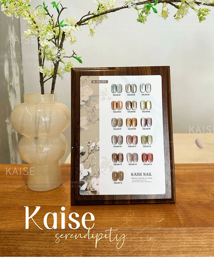 KAISE Cat eye color 16 Colors Nail Gel Set Nail Shop 2024 New Hot item Professional Fashion Nail Art Kit Nail Salon Custom