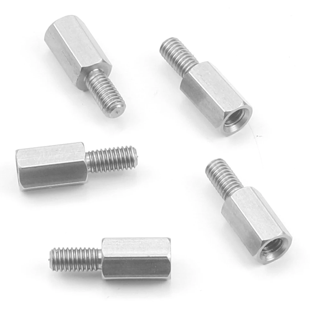 Hexagon Single Head Spacer Standoff 304 Stainless Steel M2 M2.5 M3 M4 M5 M6 M8 M10 Male To Female Standoff Spacer Screw
