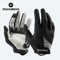 ROCKBROS guantes de ciclismo a prueba de viento bicicleta pantalla táctil montar MTB bicicleta guante térmico cálido motocicleta invierno otoño bicicleta ropa