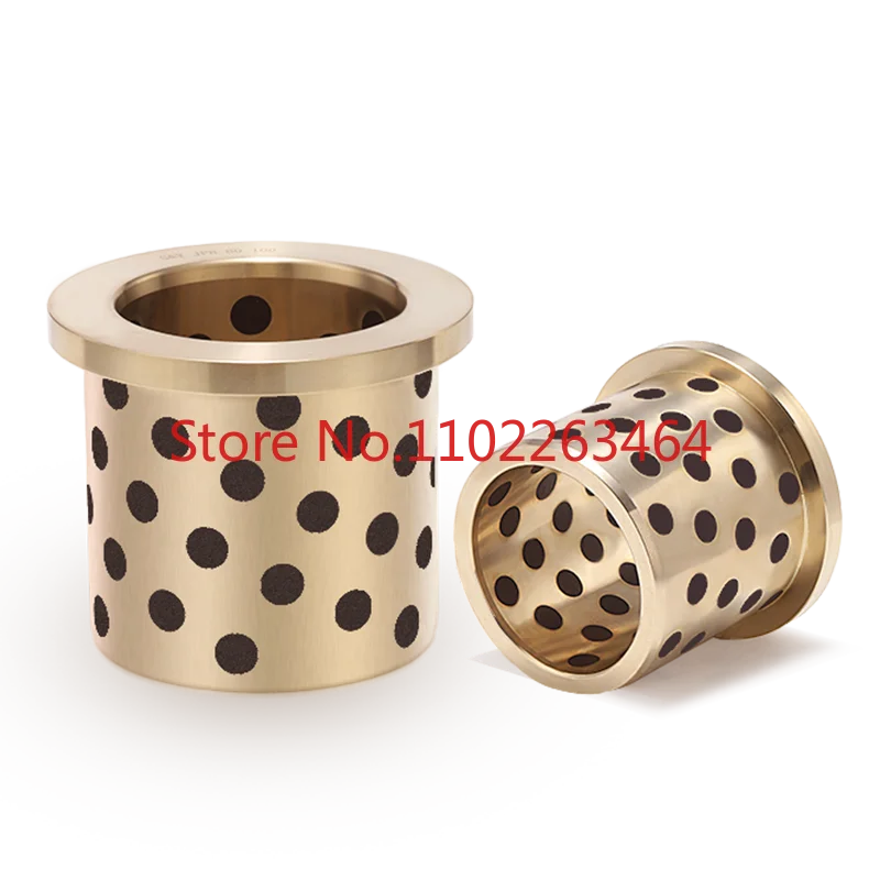 

JFB4050 4555 5060 shoulder-type oil-free bushing flange self-lubricating bearing flanged graphite copper sleeve MPFZ