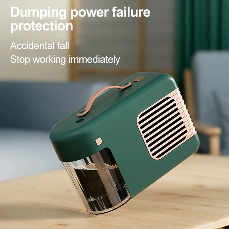 Electric Heater Warm Fan Air Humidifier for Home Fan Heaters Hand Warmer Water Fogger Essential Oils Diffuser Mist Maker Lights