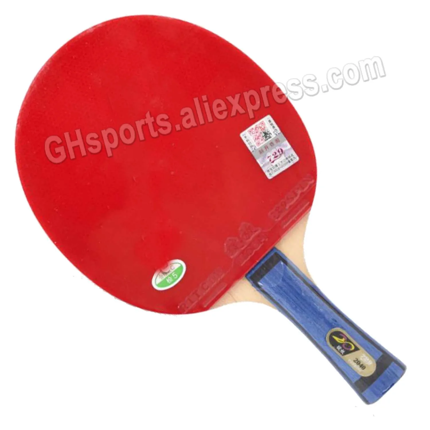 Original RITC 729 2040 pips-in table tennis pingpong racket + a bat case Shakehand long handle FL 2040