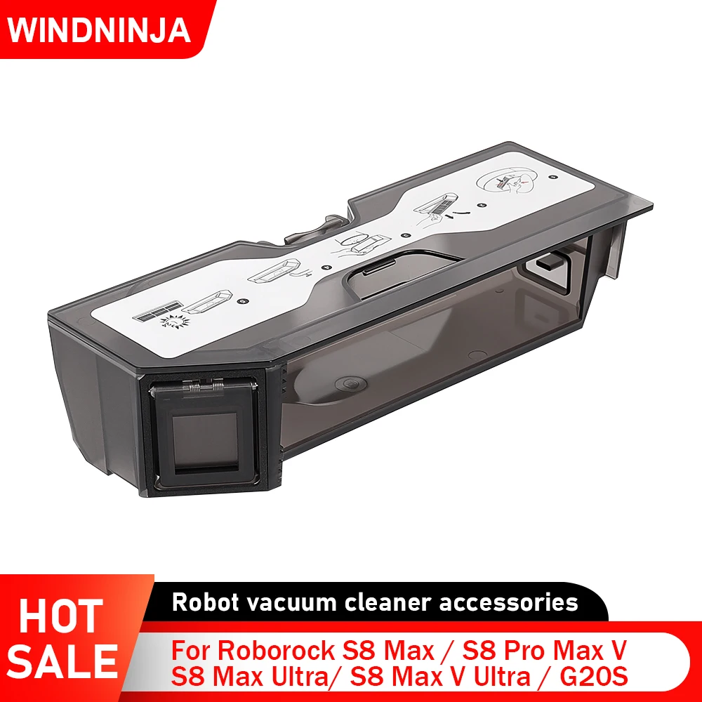 For Roborock G20S S8 MaxV Ultra V20S Dust Box Robot Vacuum Accessroies High-Capacity Collection Box Replacement Dust Bin Part