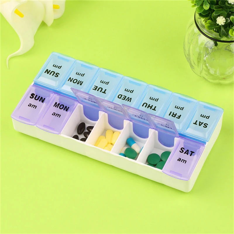 ^1Pc Sale 7 Day Weekly Pill Medicine Box Holder Storage Container Case Portable.~