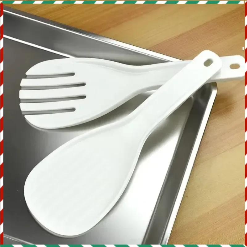 

Plastic Large Rice Spoon Meal Spoon Non Stick Hand Roll Spoons Rice Shovel Kitchen Supplies Thickened Rice Fork Kitchen Tool