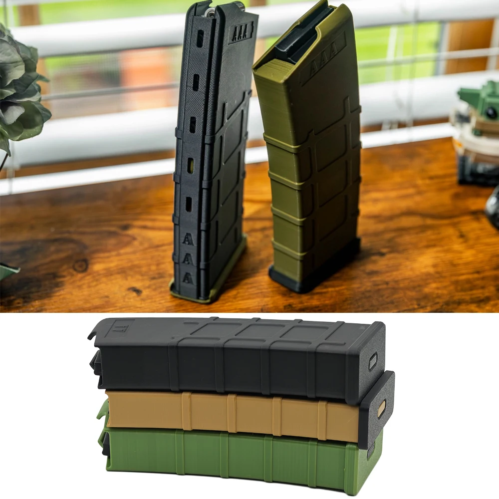 

Battery Storage Box PLA+ Magazine Shape Multi Slots AA or AAA Batteries Container Case Green Brown Black