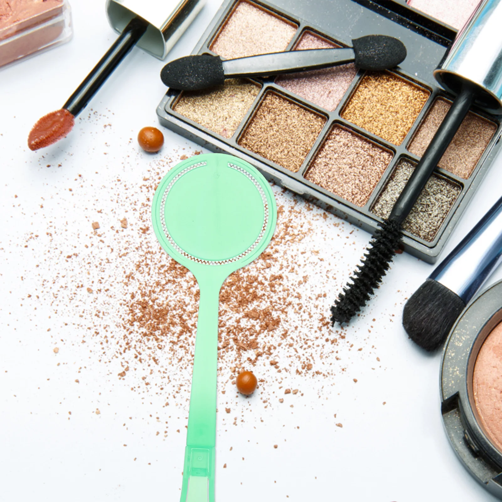 5 Stuks Gezicht Kloppen Stok Hydraterende Katoen Ronde Pad Houder Afneembare Handvat Huidverzorging Tool Verbeterde Absorptie Gezichtsverzorging