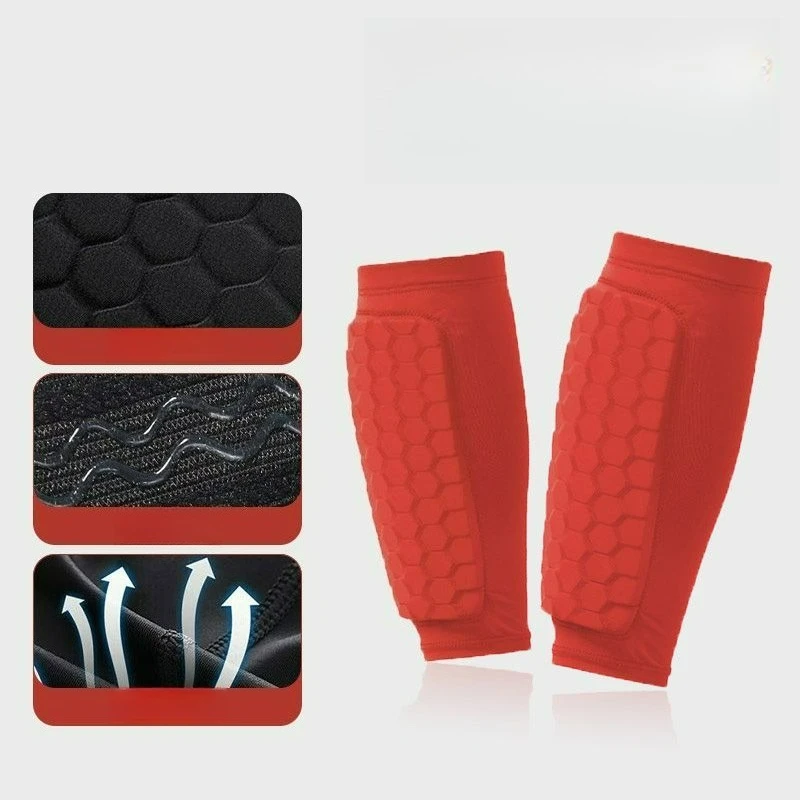 1 paar Voetbal Ski Scheenbeschermers Honingraat Scheenbeschermers Voetbal Volwassen Ski Boot Scheenbeschermer Volwassen Ademende Pads Voor Atleten