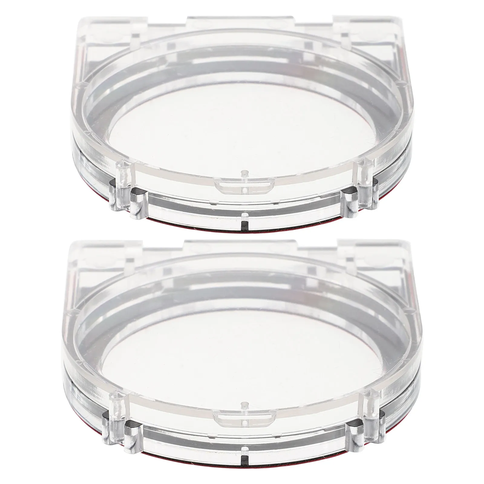 2Pcs Plastic Elevator Button Protective Cover Clear Push Button Shield Universal Round Switch Guard for Office Hospital Home