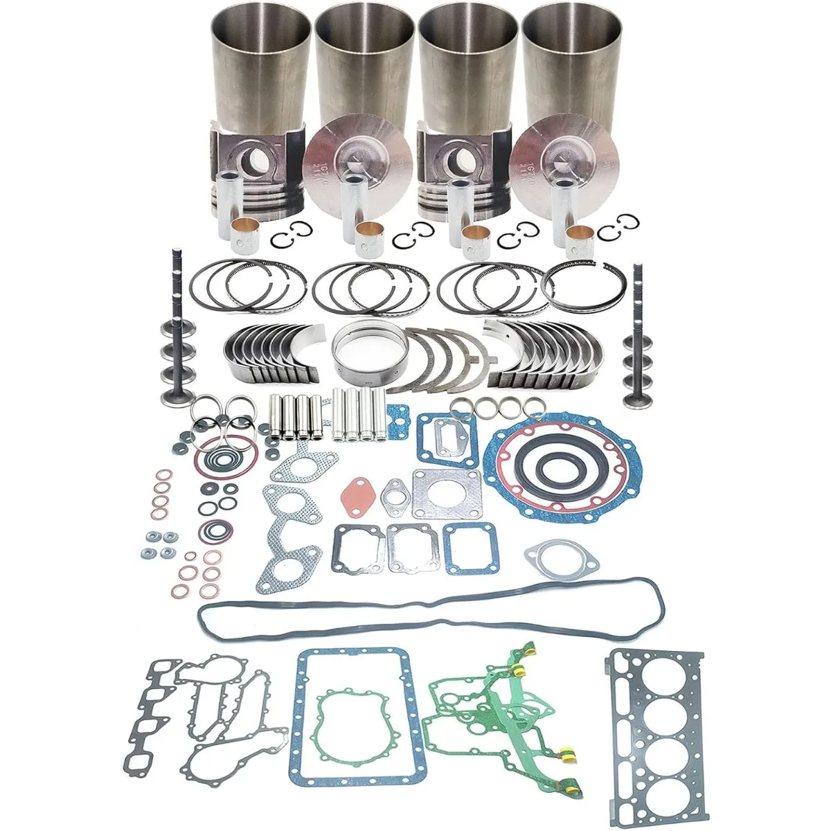 

Overhaul Rebuild Kit For Kubota V2003-M-DI V2003-DI Direct Injection Engine Bobcat Loader Piston 1G770-21110