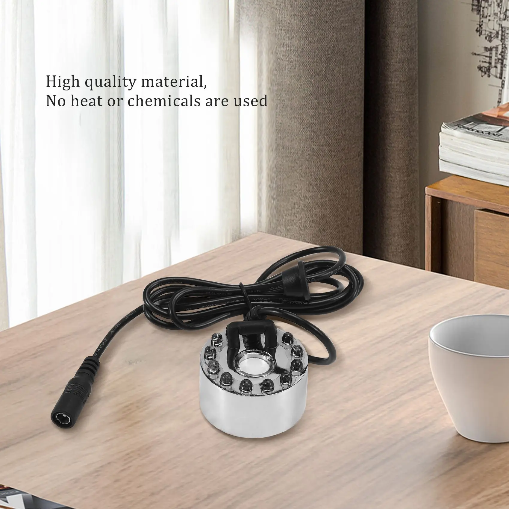 Ultrasonic Mist Maker Fogger Water Fountain Pond 12 LED