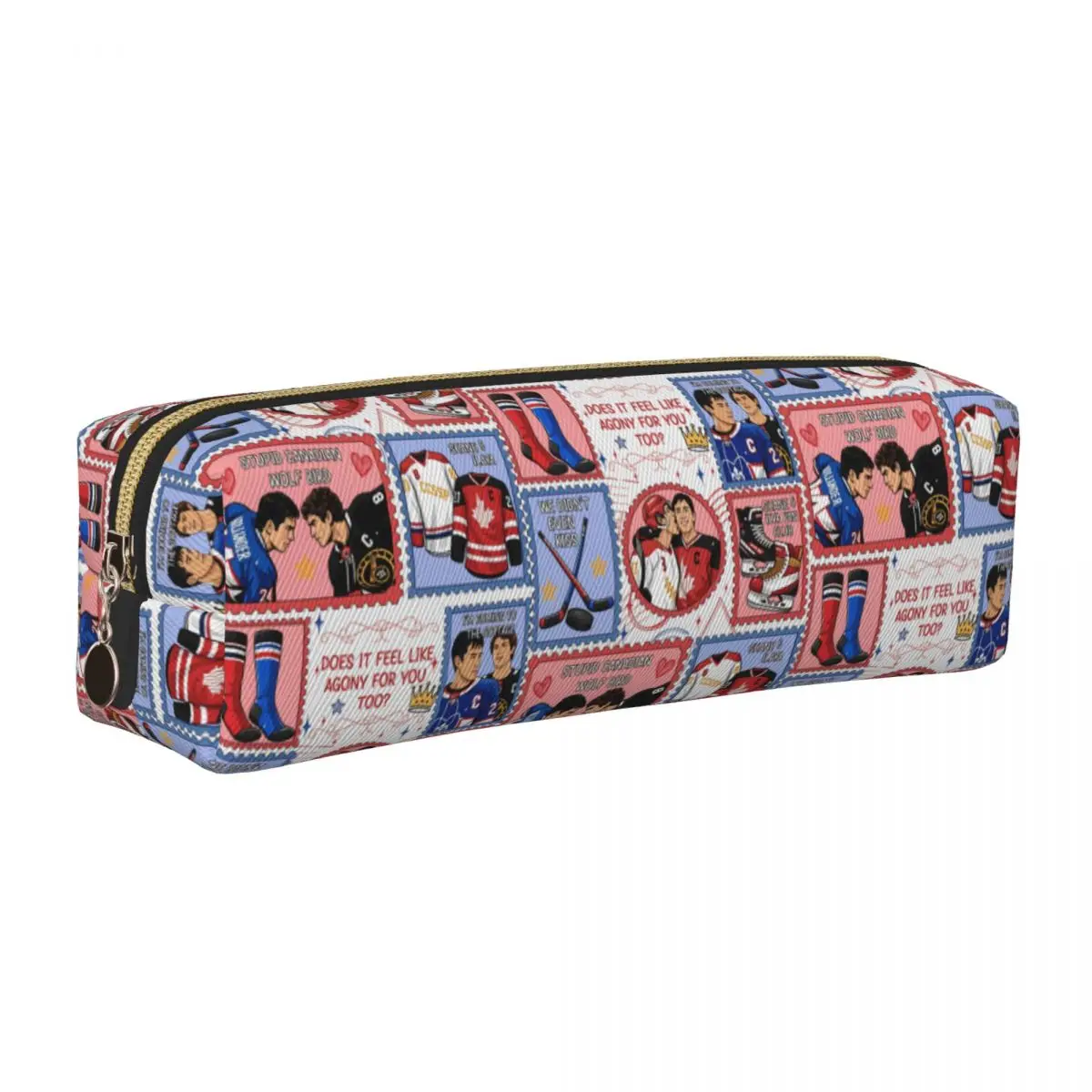 

Пенал для вращения с подогревом, хоккейная романтика, коробка для ручек, сумки для студентов, большая вместимость, школьные принадлежности, подарки, пенал