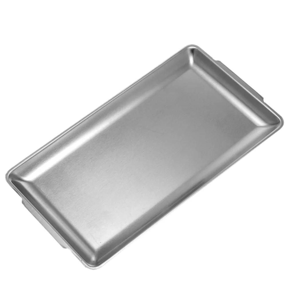 

Stainless Steel Rectangular Disk Food Plate Bakeware Pan Sushi Barbecue Tray Serving Kitchen Perfume