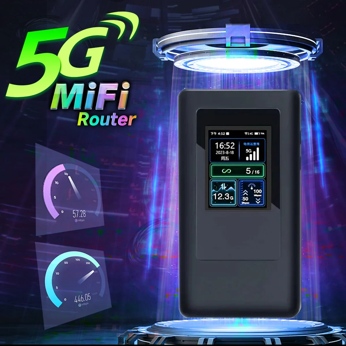 

Global Version M2A-GL 5G MiFi Hotspot – Unlocked | SIM Card | 4G LTE Modem