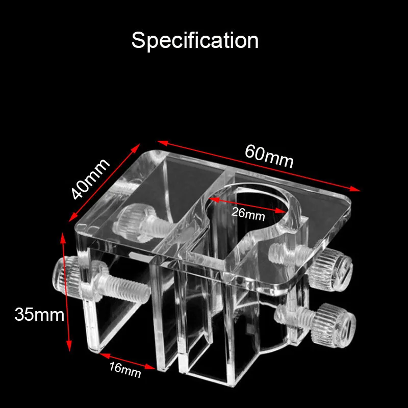 26mm Large Pipe Water Tube Fixed Clip Acrylic Aquarium Water Tube Holder Water Pipe Hose Mount Bracket Fish Tank Hose Clamp