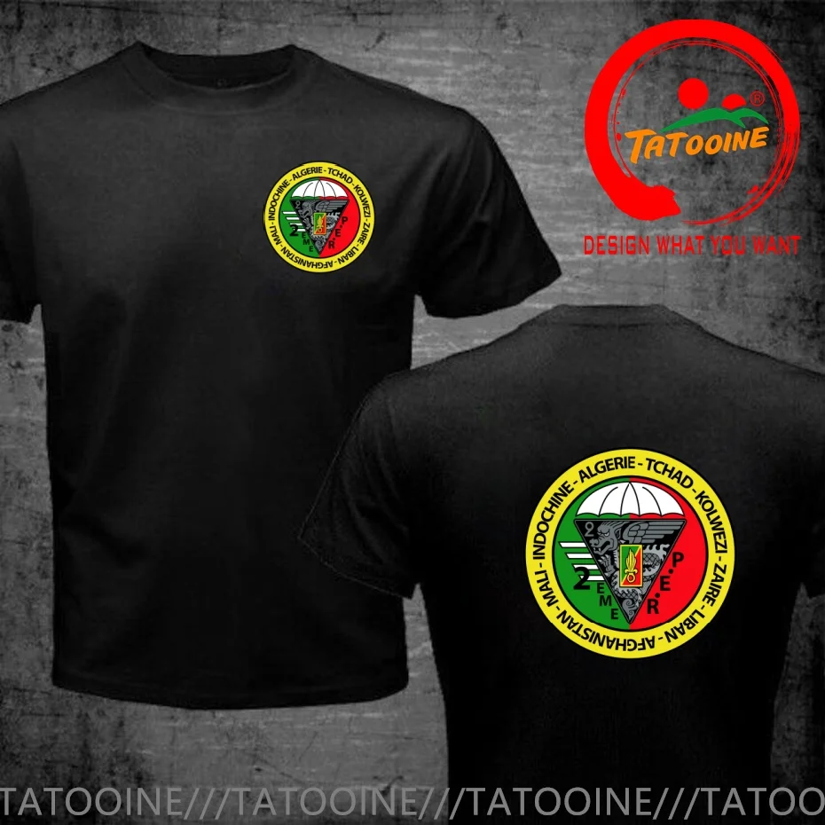 Funny Design French Foreign Legion 2nd Rep  Shirt Men Fashion Trendy Casual Clothing Stylish Tops Tee Shirt Leisure Tshirt Men's