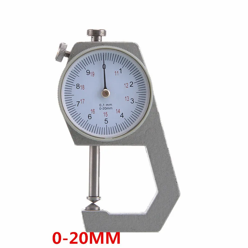 B50 0-20mm Dial Thickness Gauge Curved Tip 0-10mm For Hollow Pipe Or Circular Tube Caliper Gauge  thickness digital tester