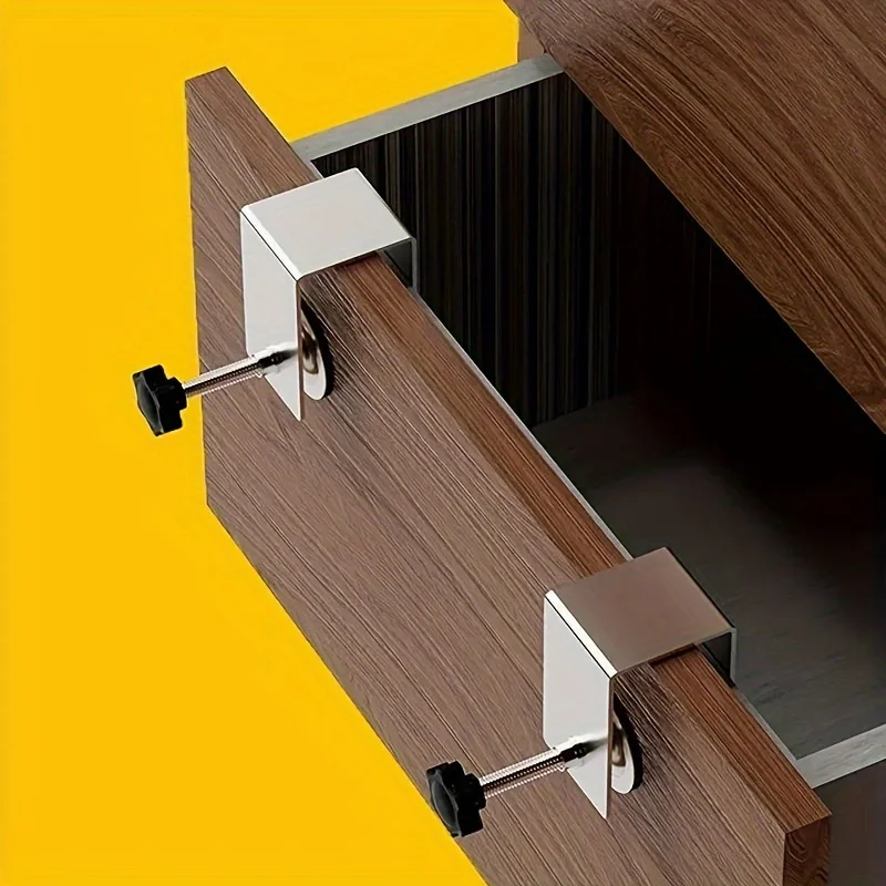 Two Pieces of U-Shaped Clamps, Drawer Installation Aids, Wood Board Clamping Tools, Woodworking Panel Clamps, Drawer Panel Deskt