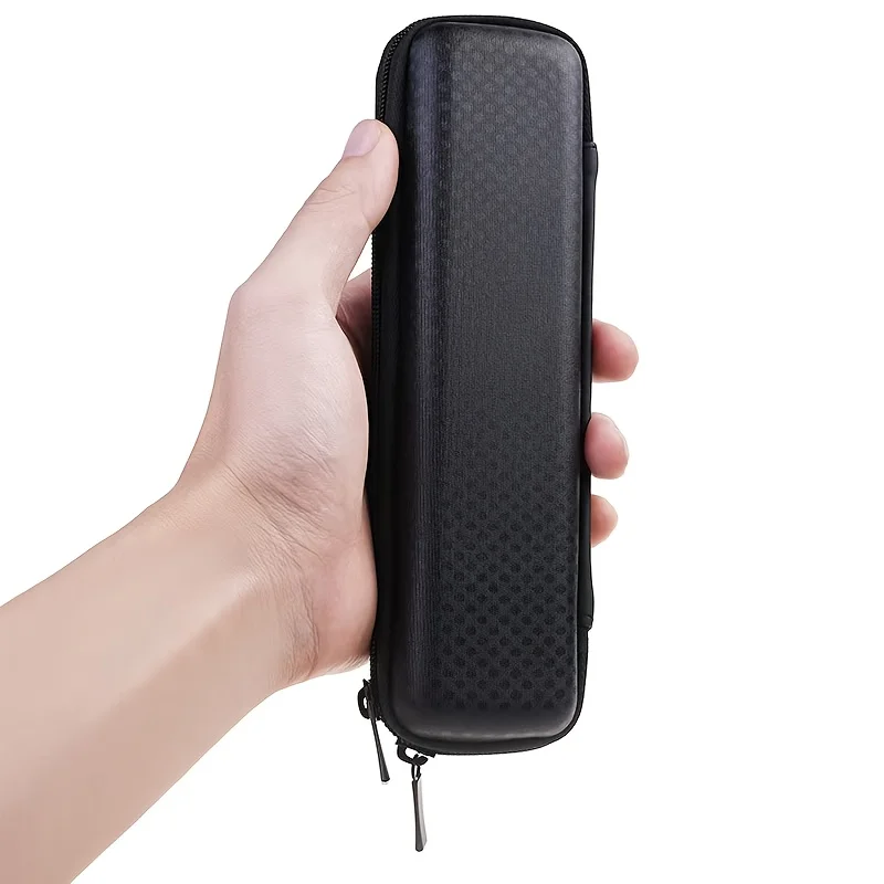 Black EVA Hard Shell Stylus Pen Pencil Case Holder Earphone Mesh Storage Organizer Pencil Zipper Case School Supplies