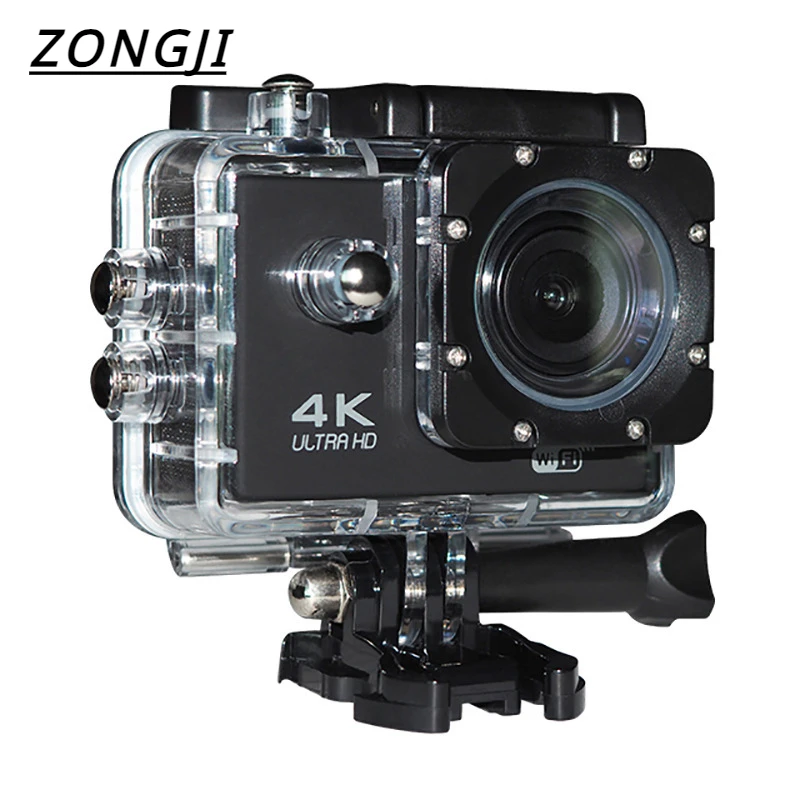 

2.0" Action Camera Ultra HD 4K 30FPS WiFi Underwater Cameras Waterproof Helmet Bicycle Video Recording Cameras Outdoor Sport Cam